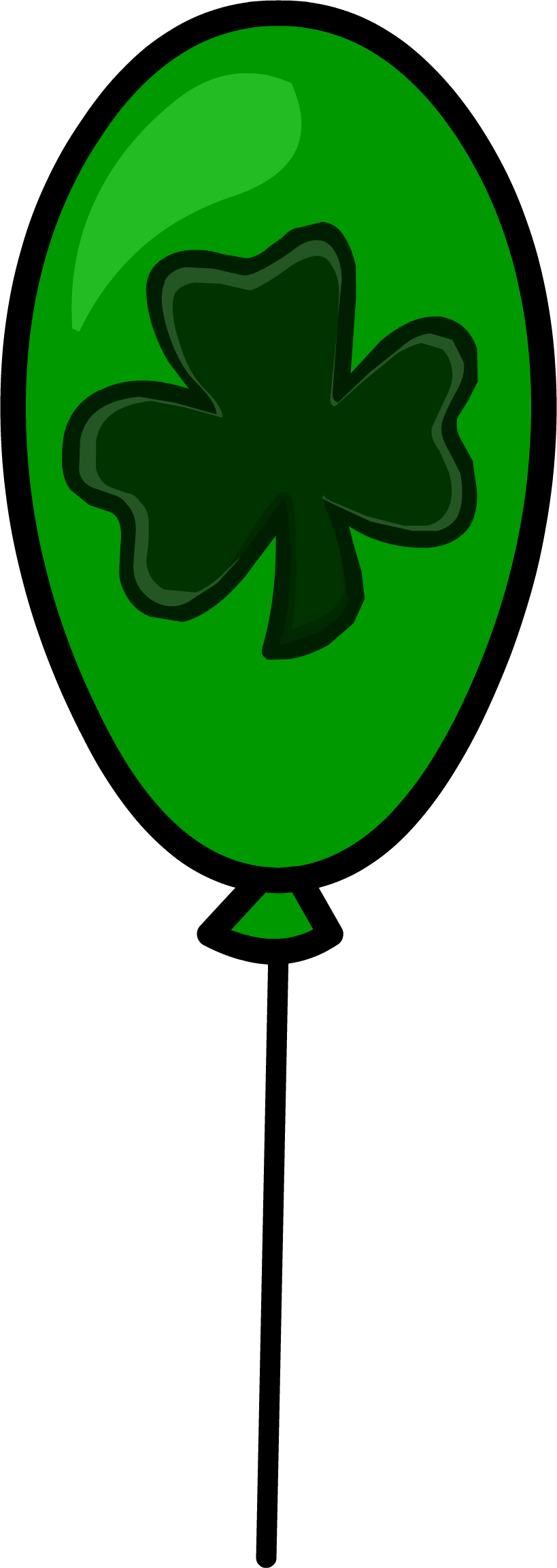 Club Penguin Rewritten Wiki - Clover Balloon Clipart - Png Download (819x2305), Png Download
