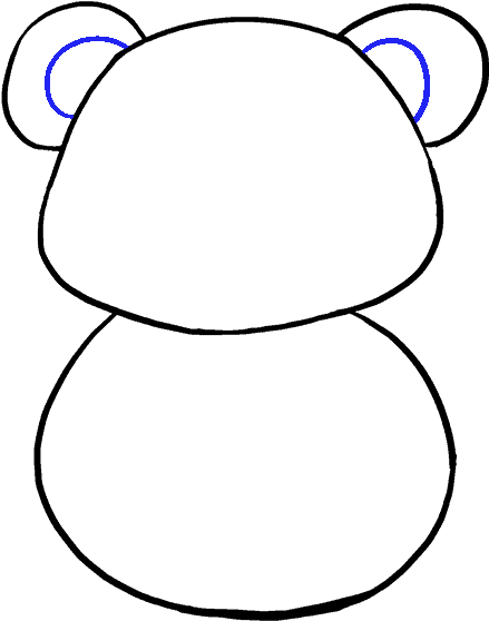 How To Draw Cartoon Panda - Panda Drawing Sketch Clipart (678x600), Png Download