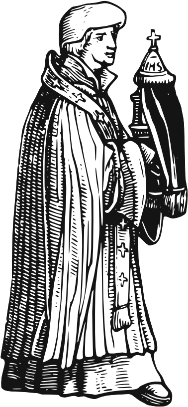 Medieval Priest Png Clipart (707x1000), Png Download
