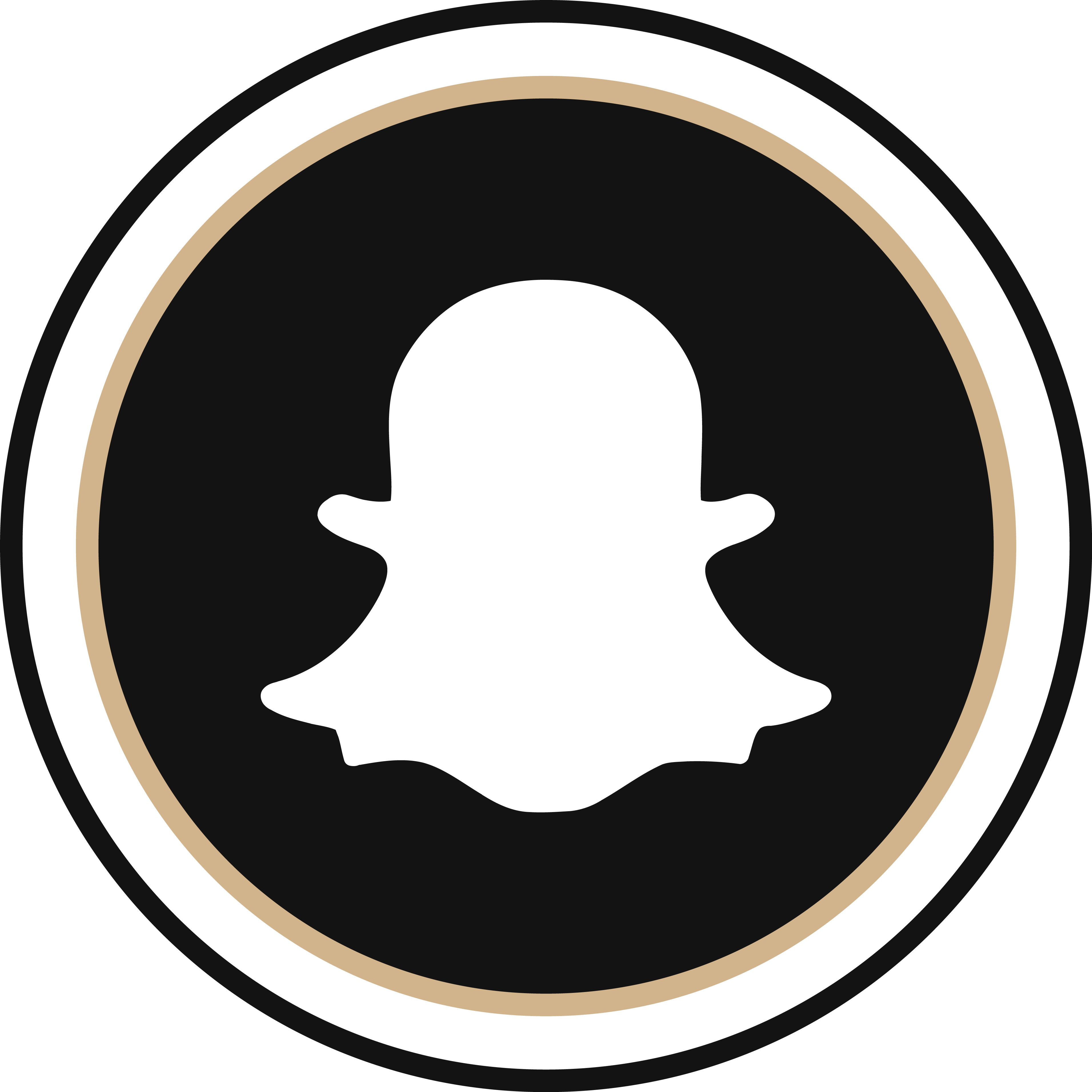 Nmmi Snapchat - Snapchat Logo Png Black Clipart (3823x3823), Png Download