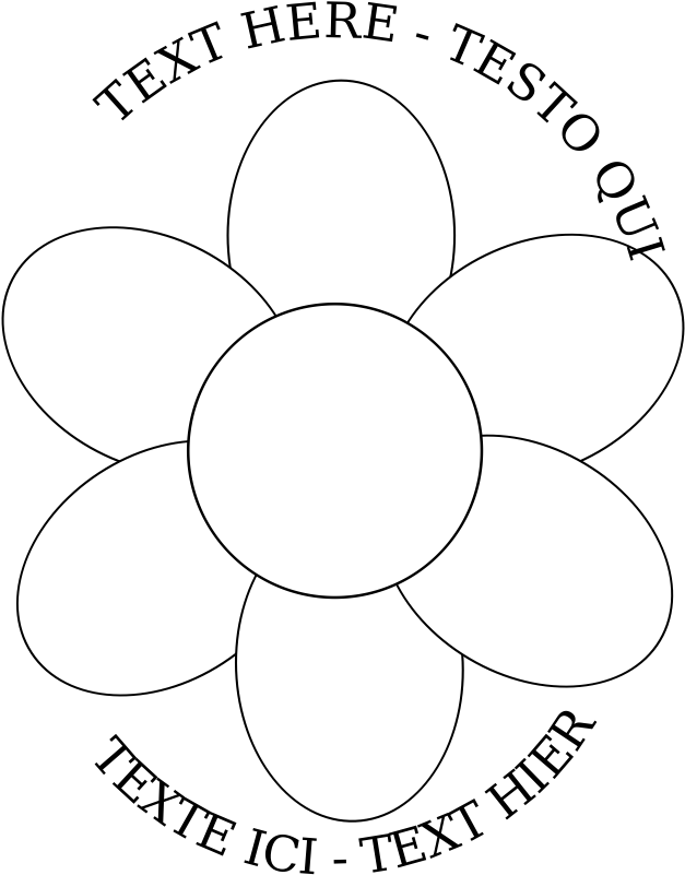 Transparent Bluebonnet Flower Clipart - رسم ورده بخمس بتلات - Png Download (627x801), Png Download