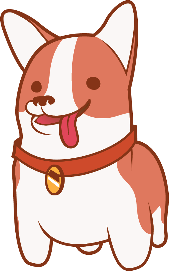Corgi Clipart Kawaii - Cute Spirit Animals - Png Download (573x914), Png Download