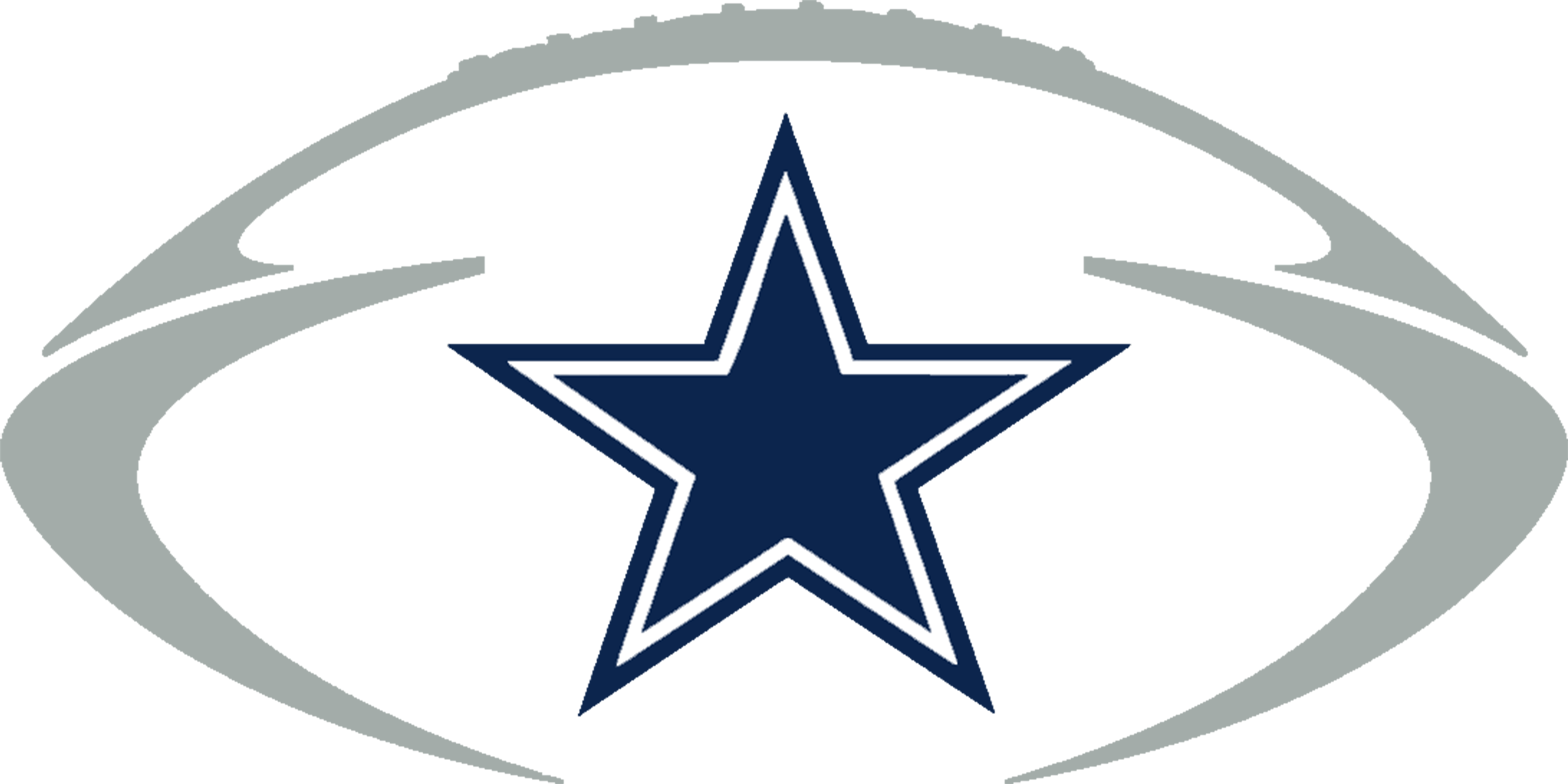 Football Francisco San Dallas Nfl Denver Field Clipart - Dallas Cowboys Star Transparent - Png Download (4937x2471), Png Download