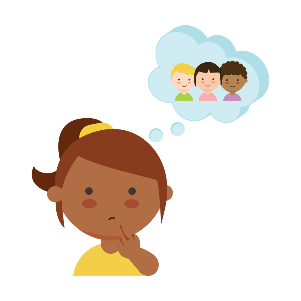 Thinking About Others Clipart (1000x1000), Png Download