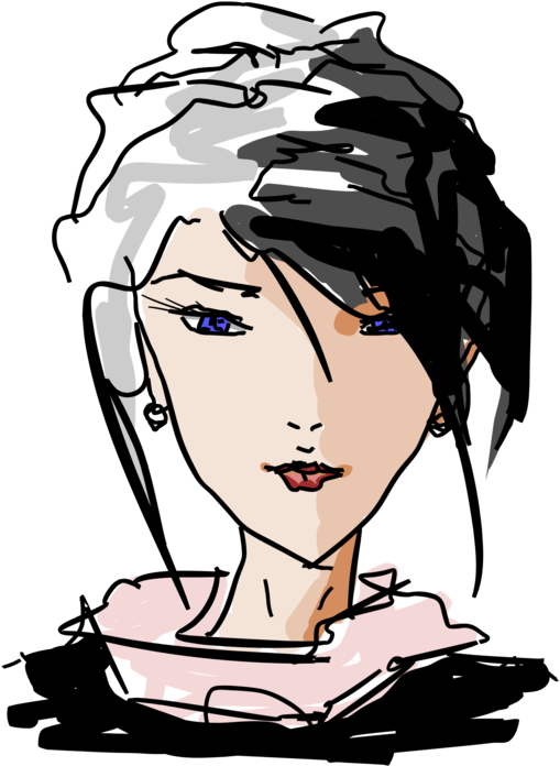 Human Behavior,head,woman - Woman S Face Drawing Clipart (530x750), Png Download