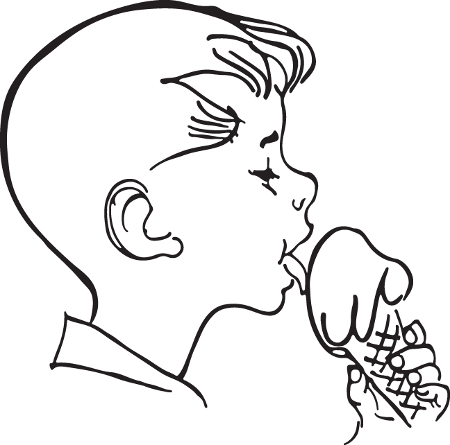 Ice Cream Lick Clipart - Png Download (648x642), Png Download