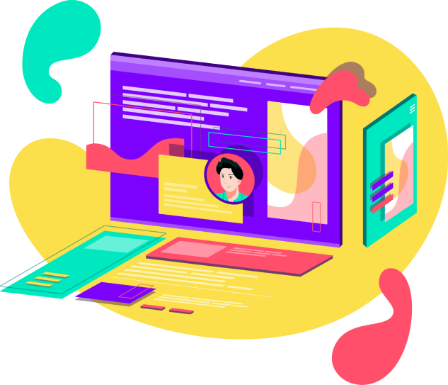 Web Design Illustration Png Clipart (633x543), Png Download