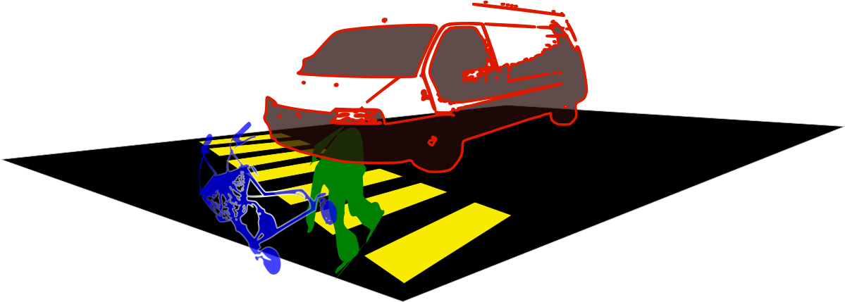 Elder Lady Killed On Zebra Crossing Clipart By Cibo00 - Zebra Crossing - Png Download (1200x439), Png Download