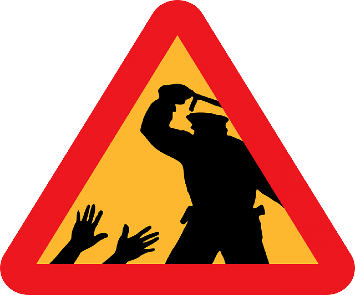 Police Brutality Clip Art - Png Download (1200x1000), Png Download