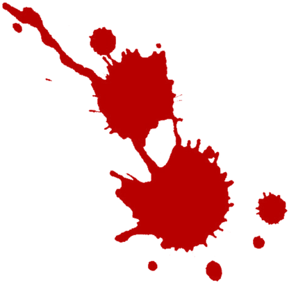 Blood Spray Crime - Blood Drops Png Clipart (960x540), Png Download