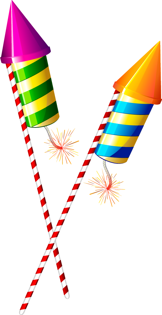 Diwali Rocket Png Clipart (541x1050), Png Download
