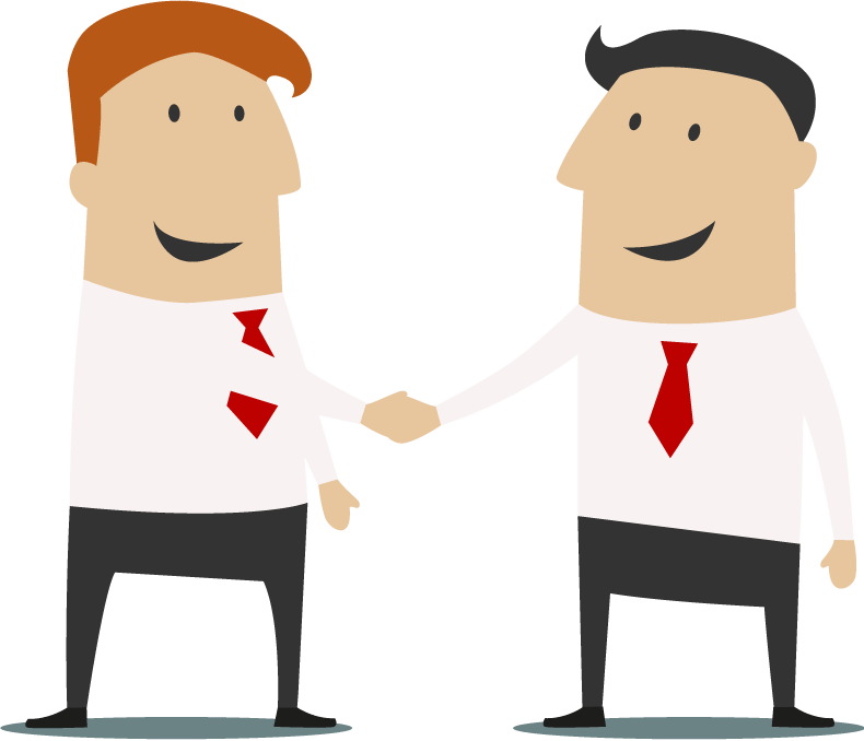 Law Making Clipart - Two People Making An Agreement - Png Download (790x678), Png Download