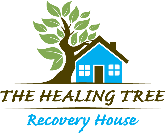 The Healing Tree - Tree With House Logo Clipart (643x518), Png Download