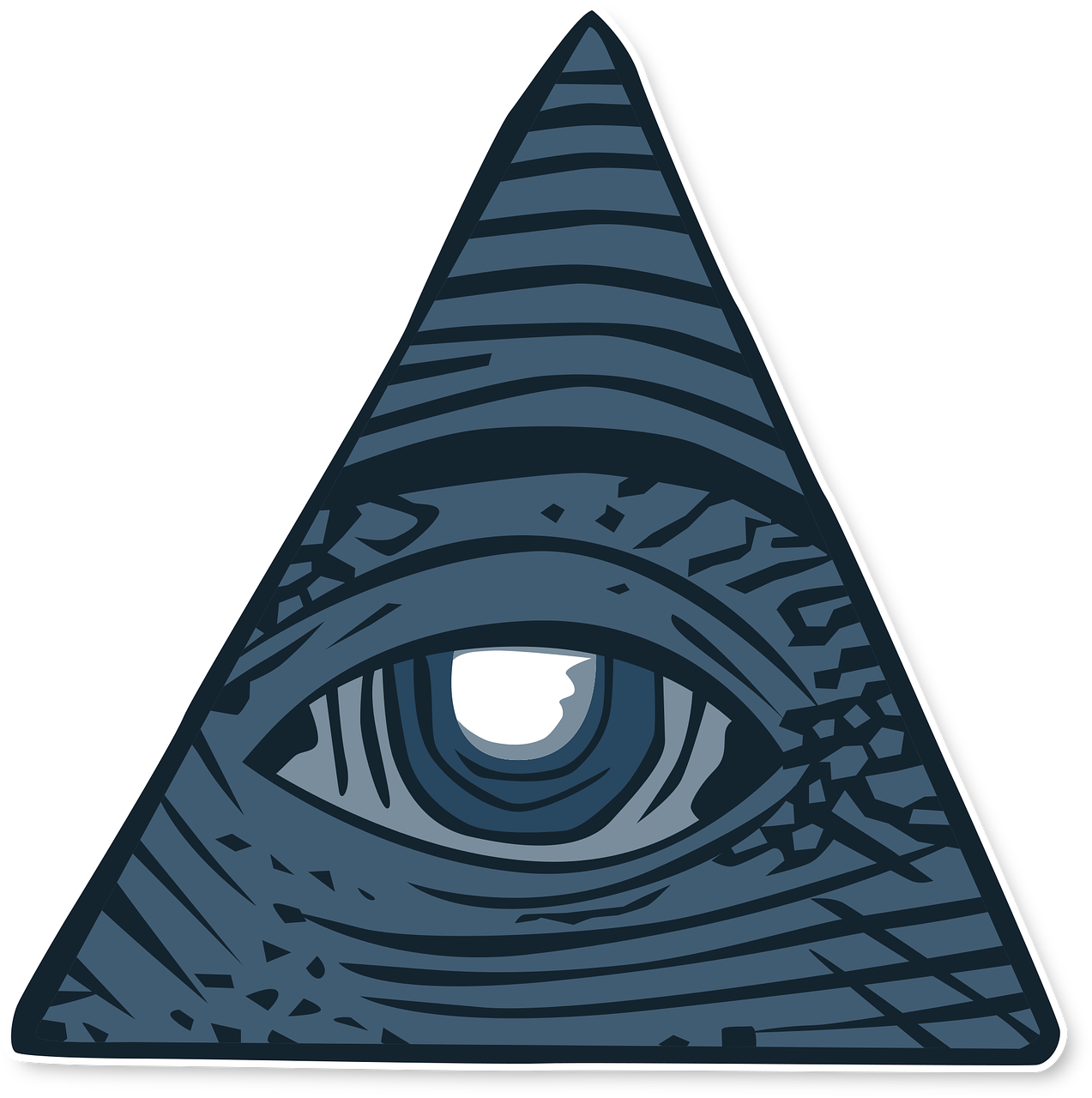 Eye Of Providence Illuminati Shadow Government Color - Conspirancy Theories Clipart (1273x1280), Png Download
