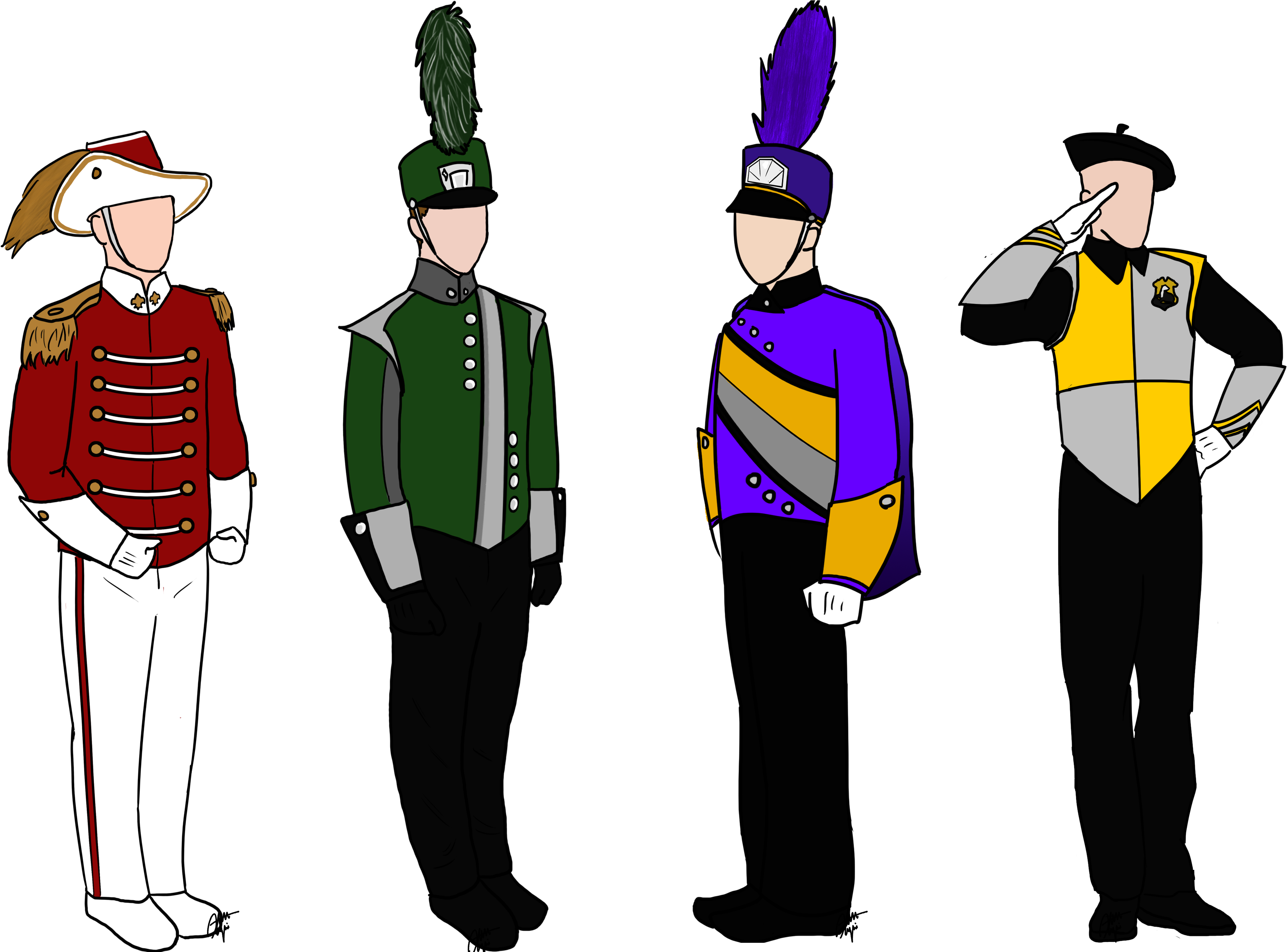 Marching Band Musical Ensemble Uniform Drummer - Marching Band Uniform