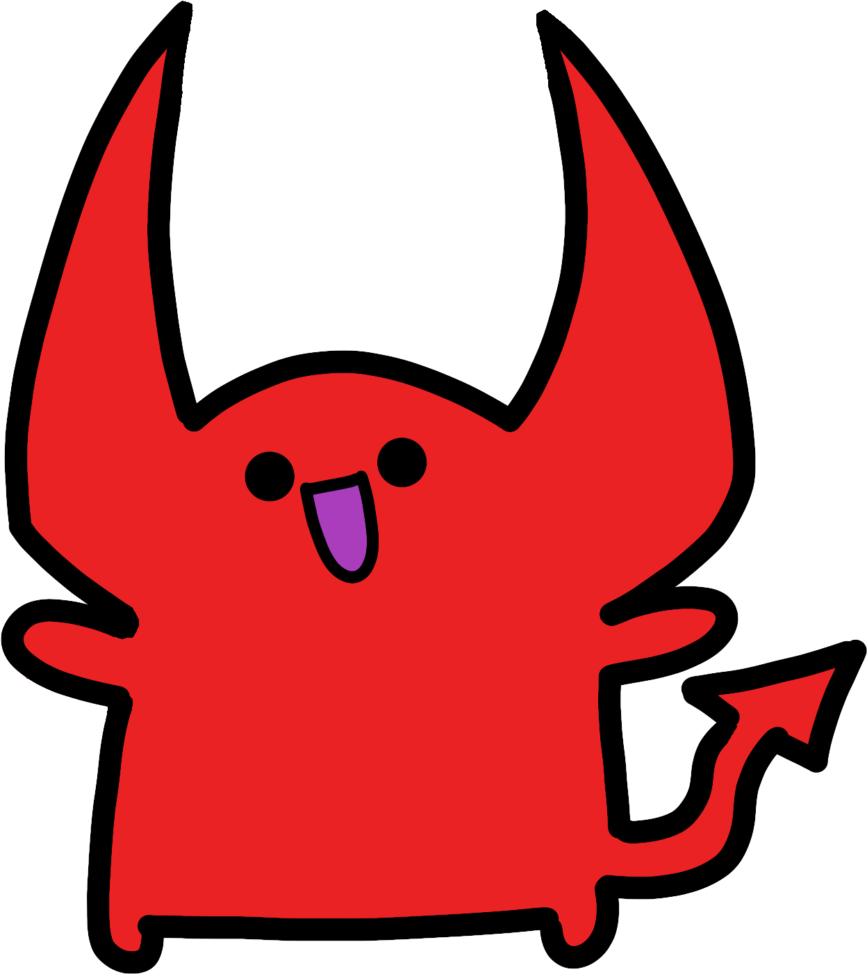 Devil Cute Clipart (1600x1600), Png Download