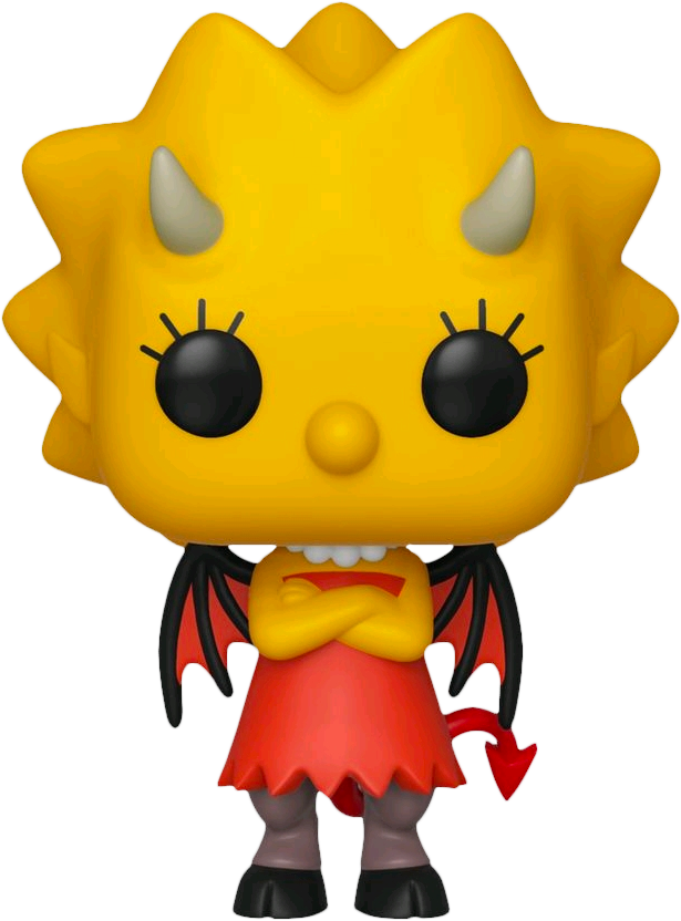 Lisa Simpson As Devil Funko Pop Vinyl Figure - Funko Pop Simpsons Demon Lisa Clipart (615x832), Png Download