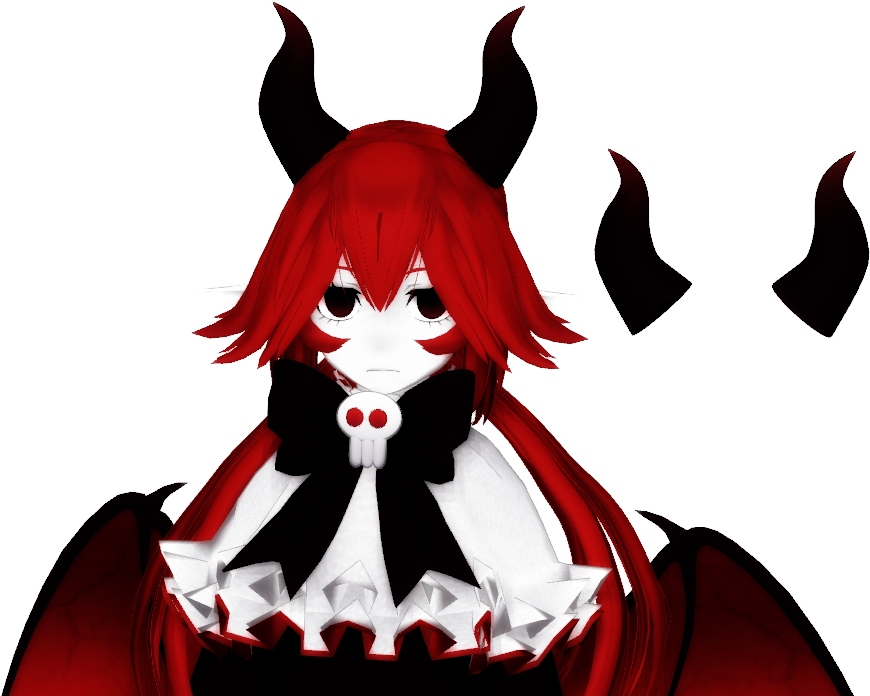 Piosank 627 100 [mmdxfunamusea] Dialo"s Horns Download - Mmd Devil Horns Dl Clipart (870x696), Png Download