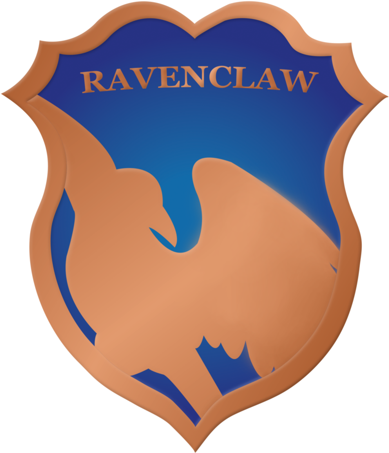 Black Eagle Clipart Ravenclaw - Easy Ravenclaw Crest - Png Download (805x992), Png Download