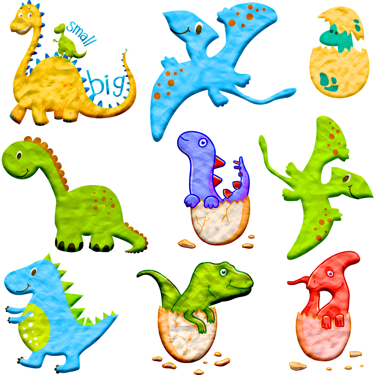 Baby Dino Png Clipart (1280x1280), Png Download