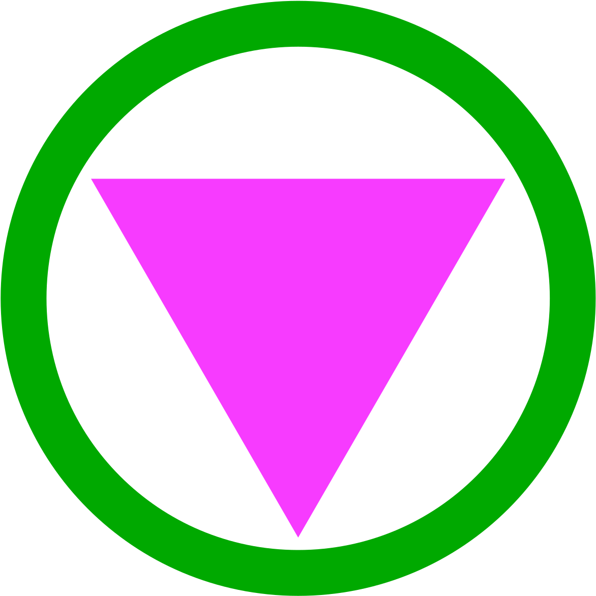 Safe Space Pink Triangle Clipart (1200x1200), Png Download