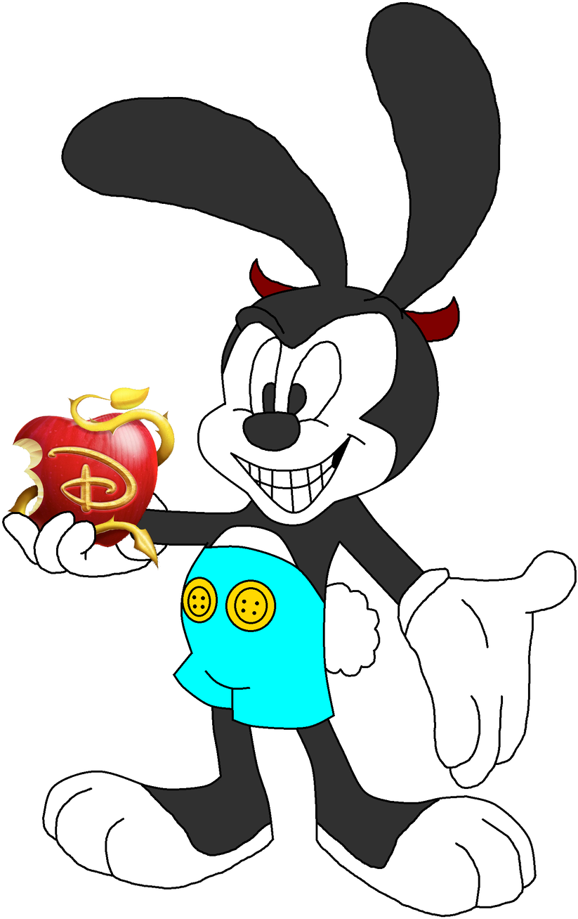 Descendants Apple Png - Oswald The Lucky Rabbit Clipart (1024x1366), Png Download