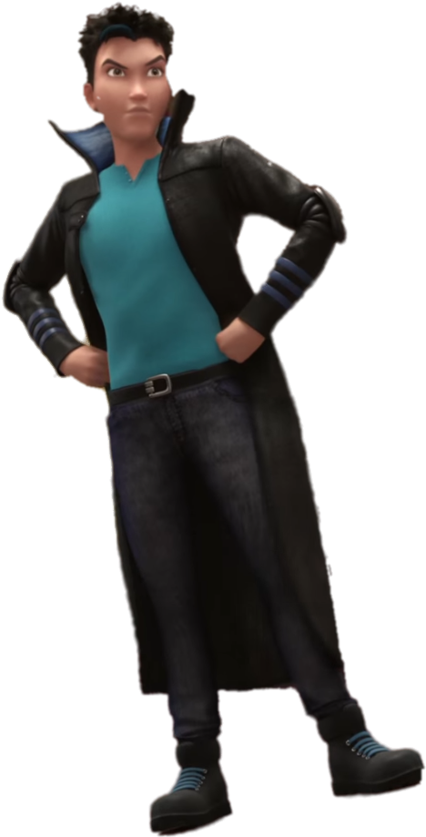 Descendants Character Zevon - Girl Clipart (619x929), Png Download