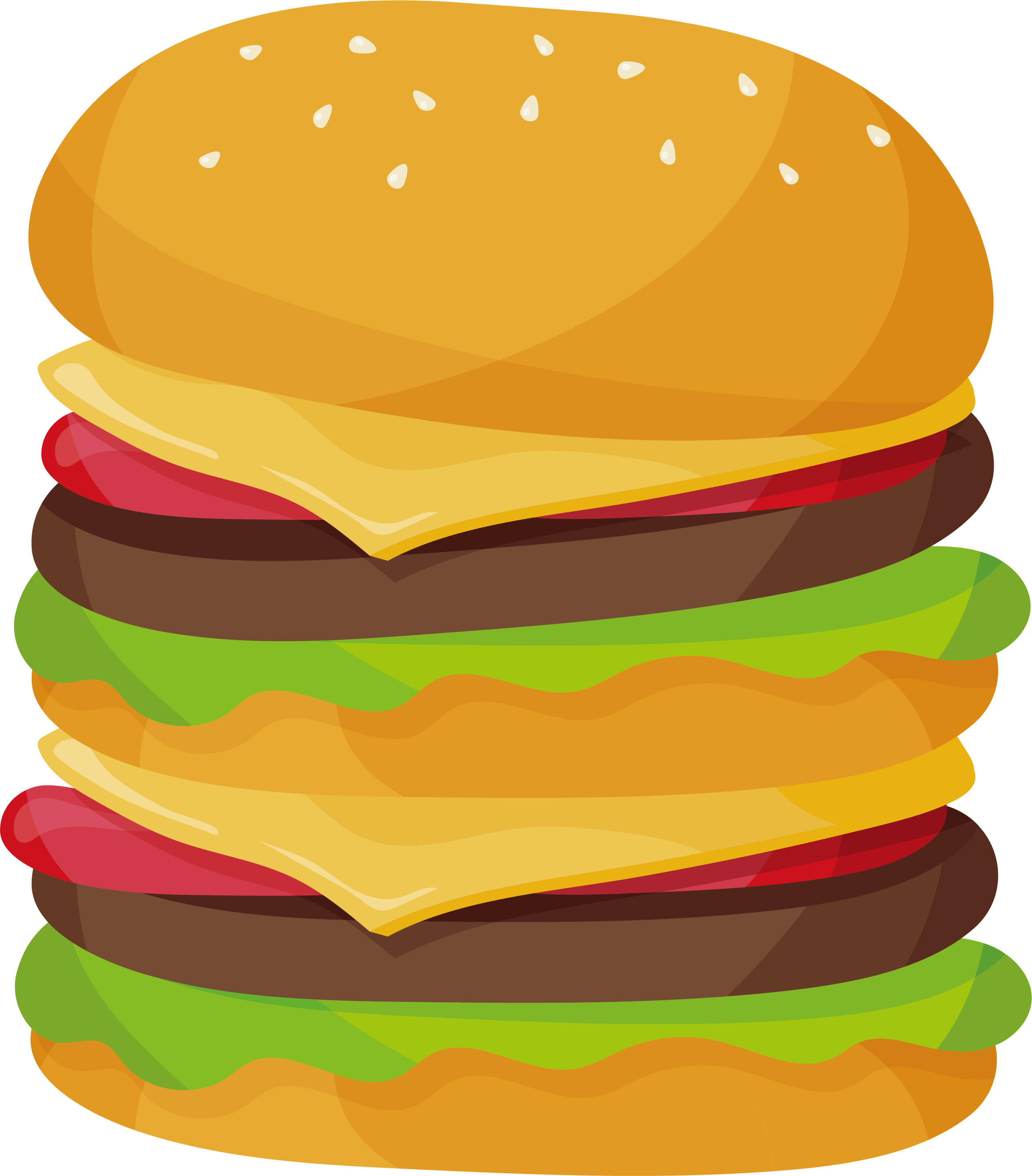 Burger Clipart Burger Mcdonalds, Burger Burger Mcdonalds - Mcdonalds Big Mac Clipart - Png Download (2536x2890), Png Download