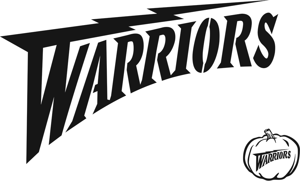 Golden State Warriors Clipart Black And White - Png Download (1000x606), Png Download