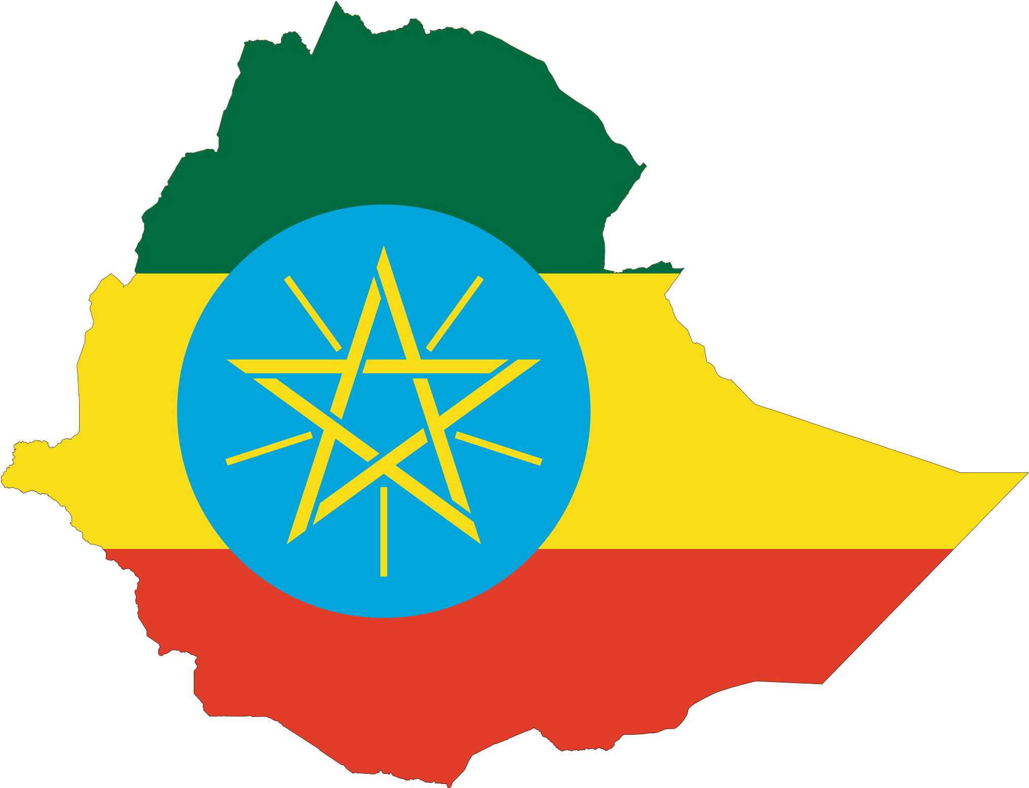 Scentsy Svg Outline - Ethiopia Flag Clipart (2048x1575), Png Download