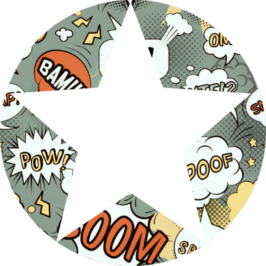 #background #round #circle #star #comic #wlka Clipart - Interjection Clip Art - Png Download (1024x1024), Png Download