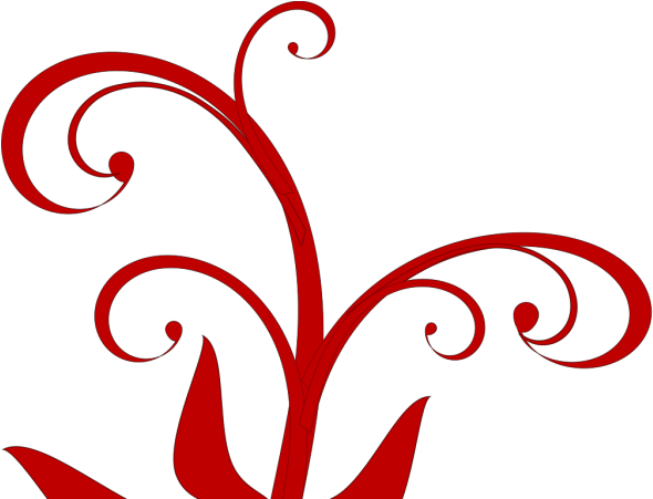 Quinceanera Png Icons - Clipart Red Swirl Transparent Png (600x600), Png Download