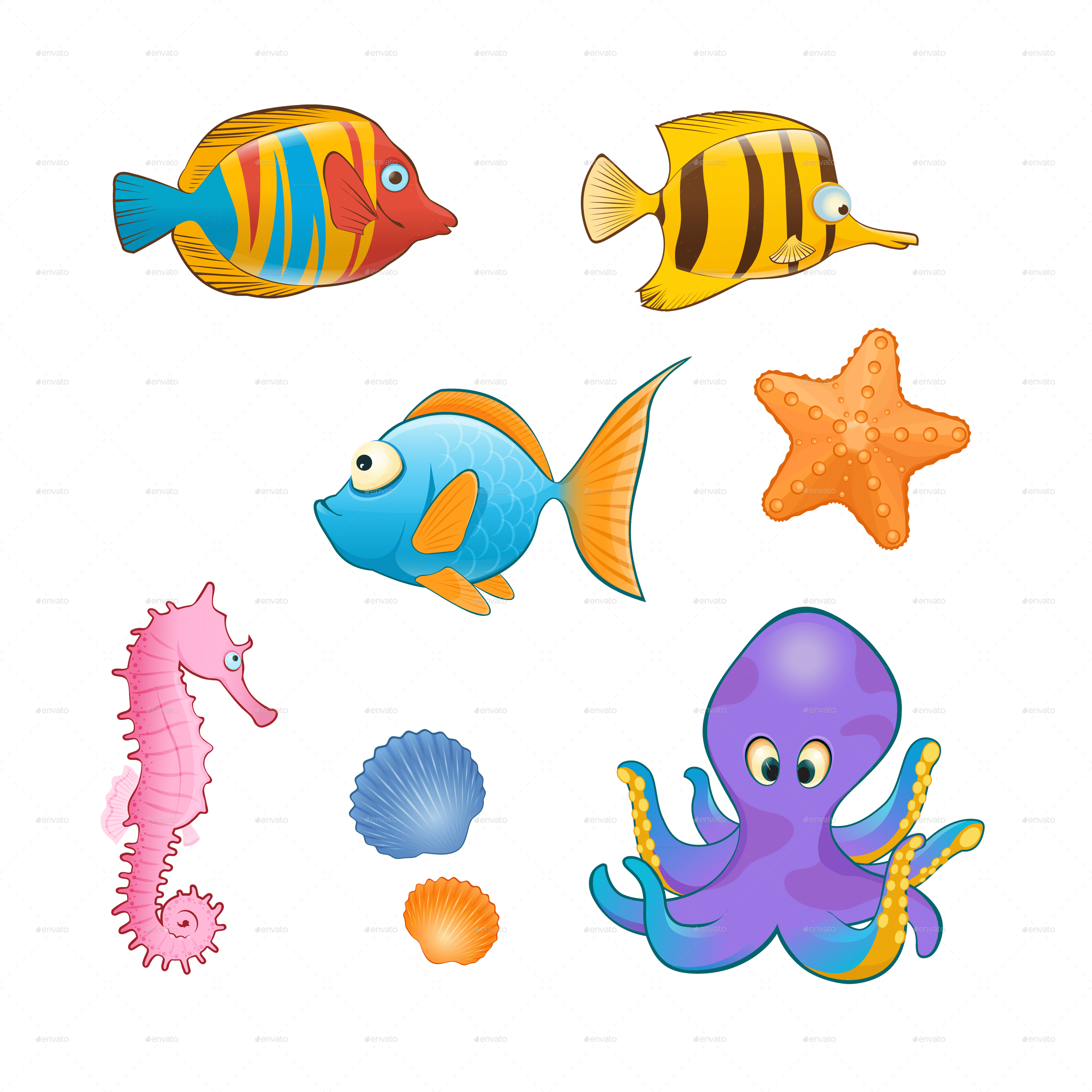 Transparent Background Sea Animals Clipart Png Full Size Clipart Pinclipart