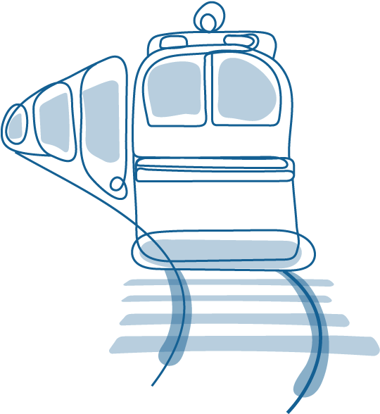 An Illustration Of A Train Moving Down The Tracks - Office Chair Clipart (900x601), Png Download