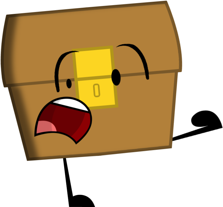 Chest Clipart Prize Box - Treasure Chest Bfdi - Png Download (773x700), Png Download