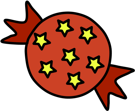 Hard Candy, Star Wrapper, Red Clipart (816x1056), Png Download