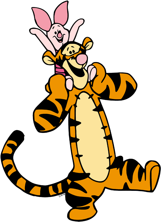 Tigger Clipart (555x761), Png Download