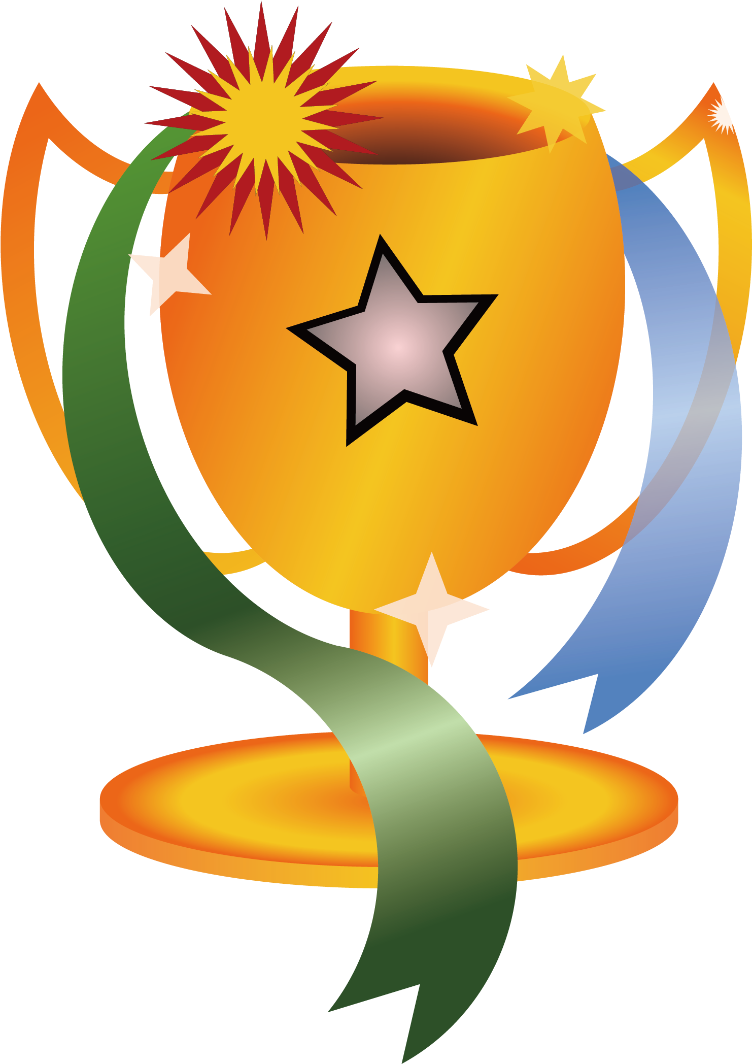 Trophy With Medal Clipart - Png Download (1737x2479), Png Download