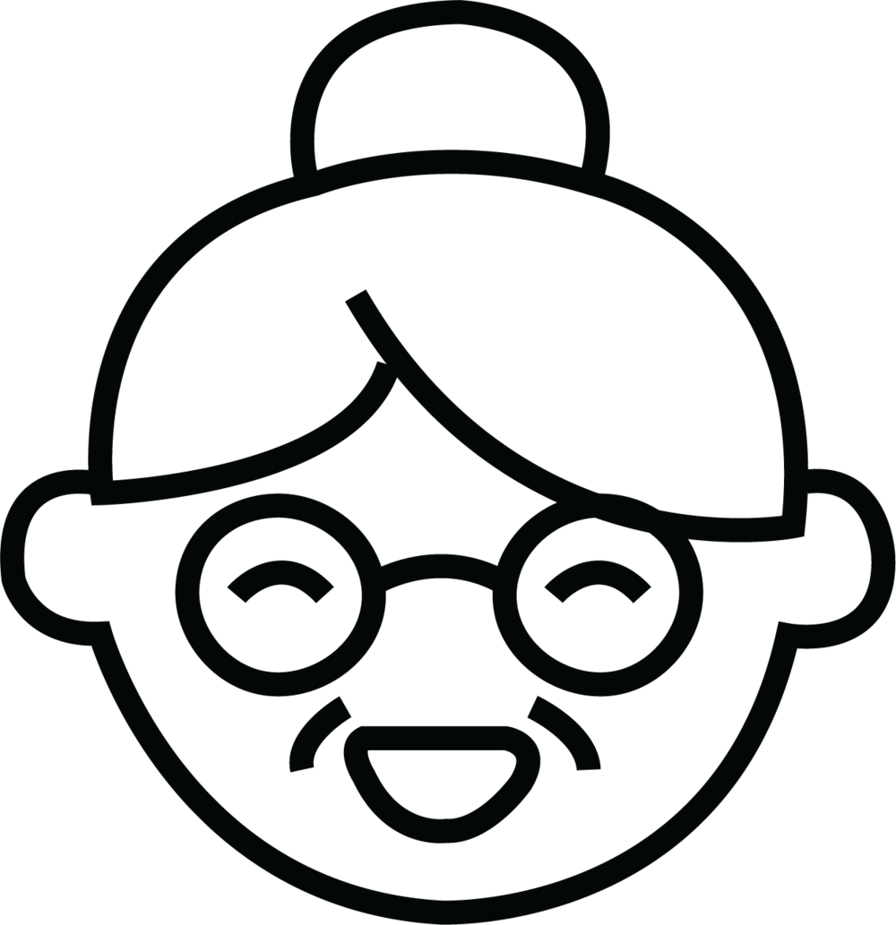 0cd18270 24ee 4561 A096 5140dca57e1f P1 - Icon Grandma Vector Clipart (1000x1033), Png Download