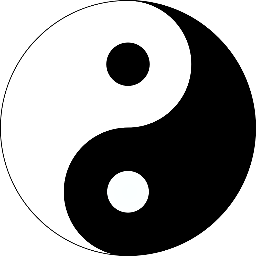 Basic Yin-yang Clipart - Yin And Yang Png Transparent Png (800x800), Png Download