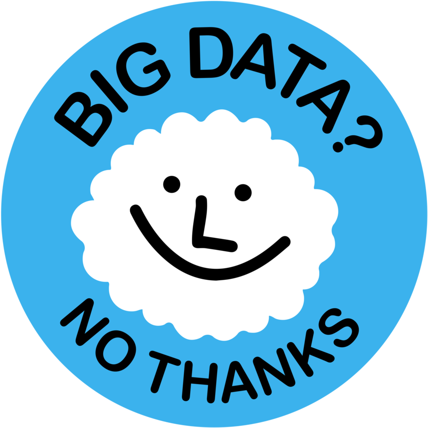 Big Data No Thanks Cloud - Transparent Background Big Data Png Clipart (858x858), Png Download