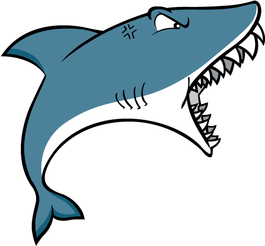 Shark Attack Clip Art - Png Download (842x596), Png Download