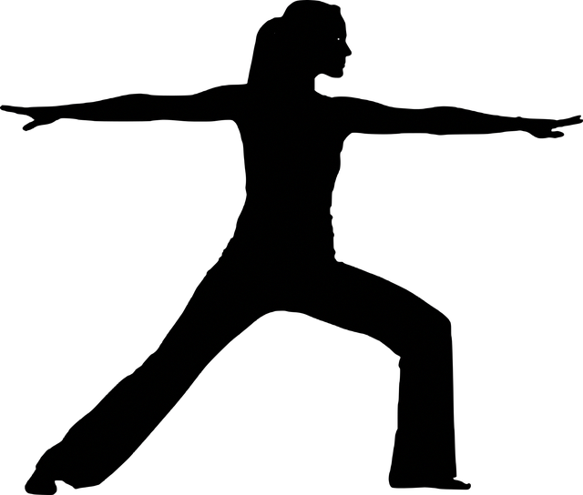 Home Work Out Silhouette Clipart (640x544), Png Download