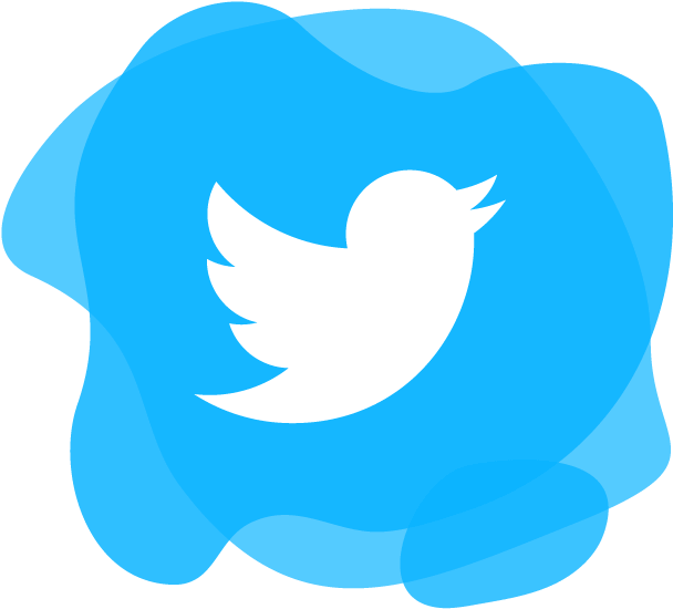 Twitter - Red Twitter Logo Transparent Clipart (607x607), Png Download