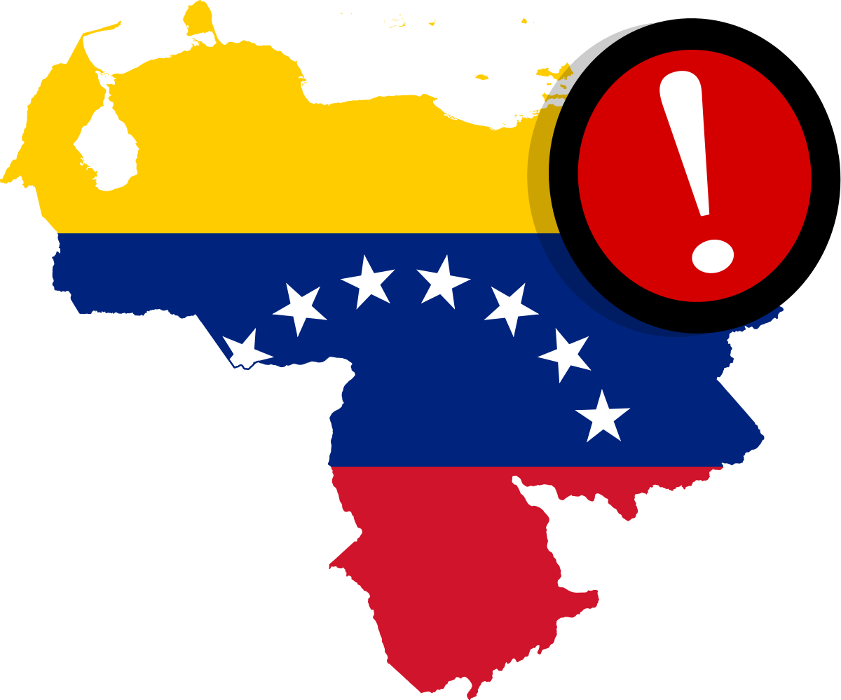 Venezuela Outline With Flag Clipart (1200x999), Png Download