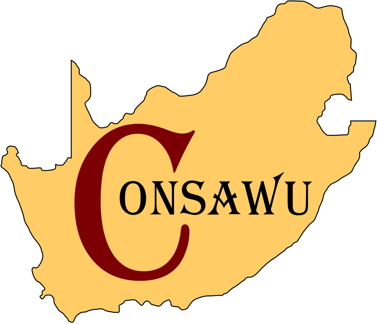 Constitution Clipart Confederation - Confederation Of South African Workers Unions - Png Download (1200x1032), Png Download