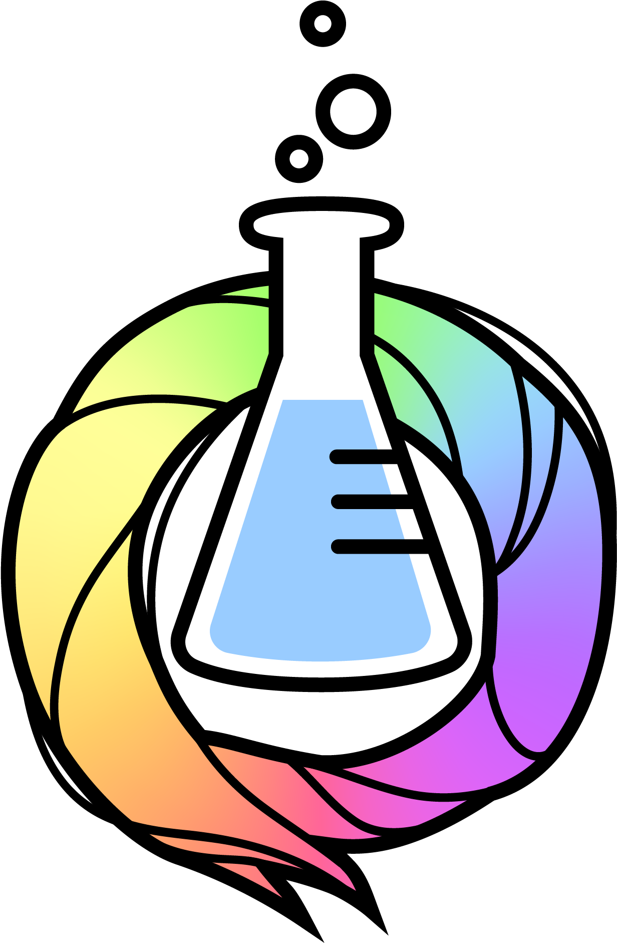 Creative Chemistry Logo Design Clipart (1583x1920), Png Download