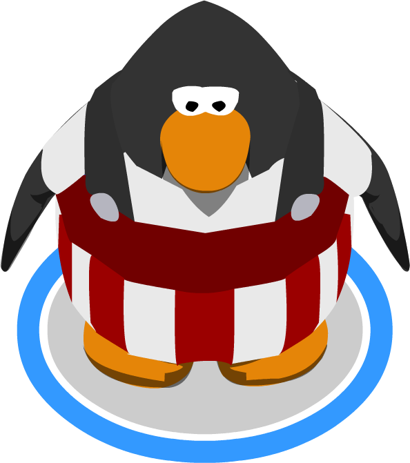 Striped Overalls In-game - Club Penguin Bling Bling Necklace Clipart (594x671), Png Download