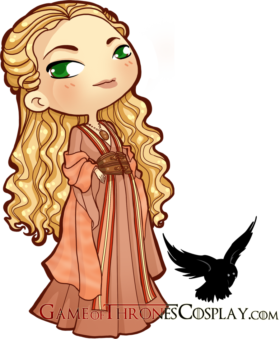 Transparent Thrones Clipart - Cersei Lannister Chibi - Png Download (900x1091), Png Download
