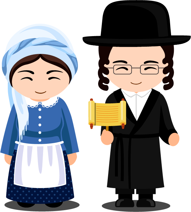 Traje Tipico De Israel Clipart (613x681), Png Download